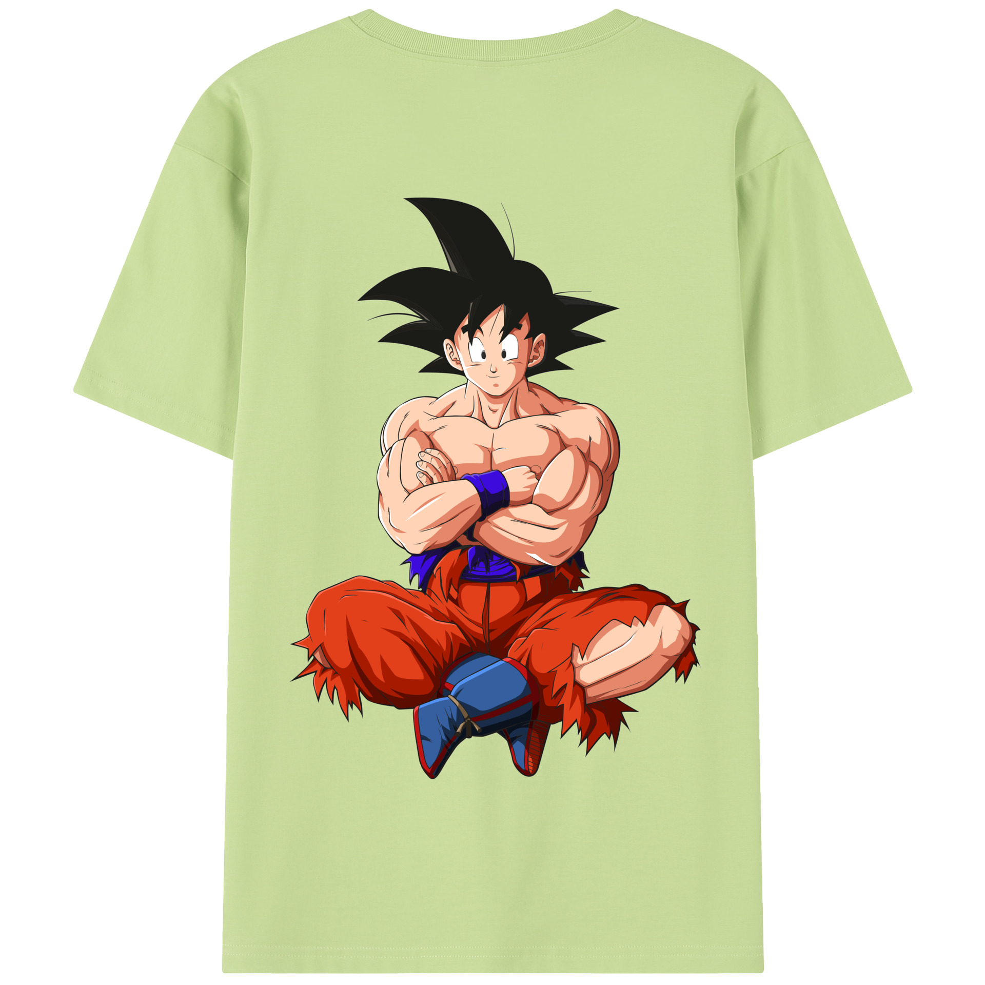 （画像用） ドラゴンボール 孫悟空（そん ごくう）Son Goku カカロット DRAGON BALL Kakarotto 綿100％半袖Tシャツ（背面プリント）
